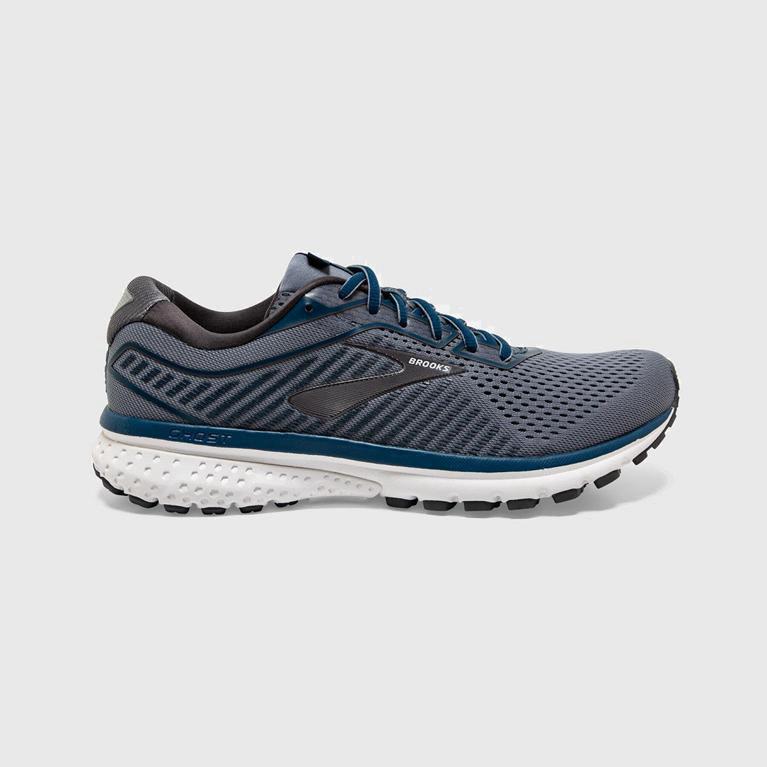 Brooks Men's Ghost 12 Road Running Shoes Singapore - Blue (84327-OHNZ)